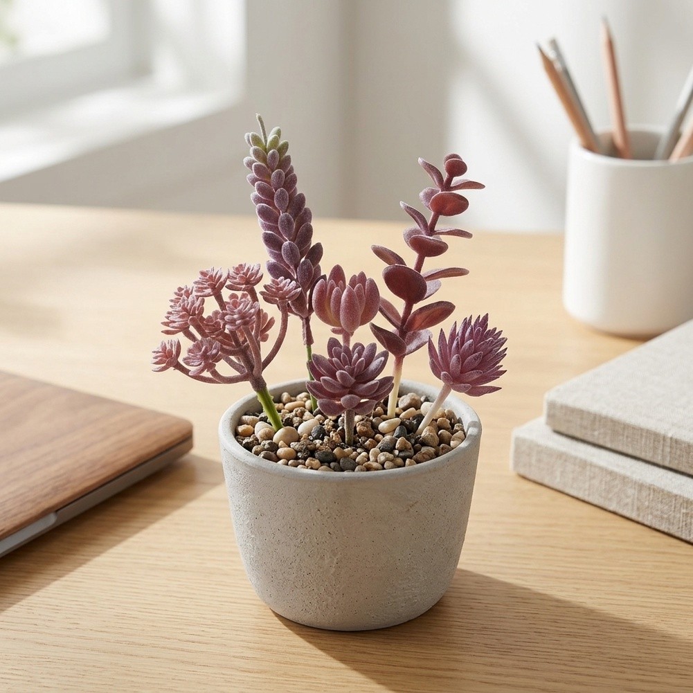 ترتيب نباتات صبار صناعية صغيرة - مراجعة Succulent Arrangement Mini وسعره